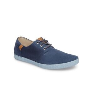 Fly London • Sesh Low Top Sneaker blue suede leather Serraje lace up